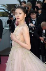 GUAN XIAOTONG at Ash is Purest White Premiere at Cannes Film Festival 05/11/2018
