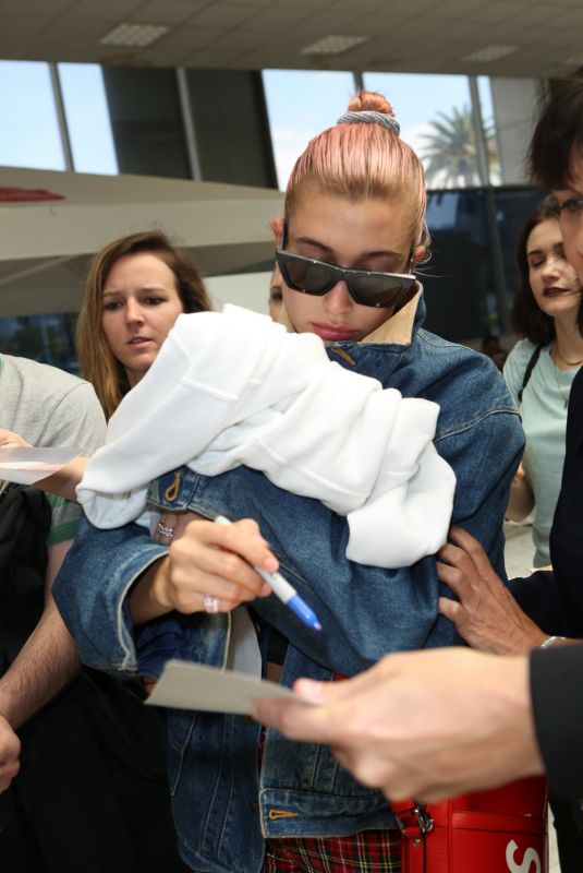 HAILEY BALDWIN at Nice Airport 05/10/2018