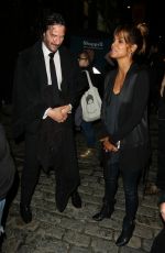 HALLE BERRY and Keanu Reeves on the Set of John Wick 3 in New York 05/23/2018