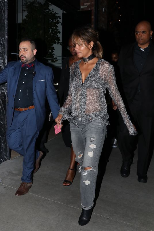 HALLE BERRY Leaves Beauty and Essex in Hollywood 05/04/2018