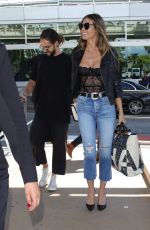 HEIDI KLUM Arrives at Nice Airport 05/16/2018