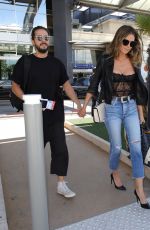 HEIDI KLUM Arrives at Nice Airport 05/16/2018