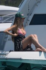 HEIDI KLUM in Bikini at a Yacht in Cannes 05/19/2018