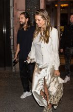 HEIDI KLUM Out and About in Berlin 04/29/2018