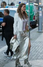 HEIDI KLUM Out and About in Berlin 04/29/2018