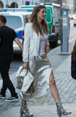 HEIDI KLUM Out and About in Berlin 04/29/2018