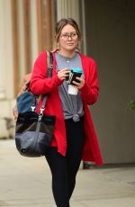 HILARY DUFF Heading to a Gym in Los Angeles 05/12/2018