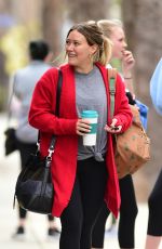 HILARY DUFF Heading to a Gym in Los Angeles 05/12/2018