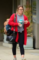 HILARY DUFF Heading to a Gym in Los Angeles 05/12/2018