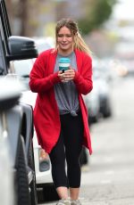 HILARY DUFF Heading to a Gym in Los Angeles 05/12/2018
