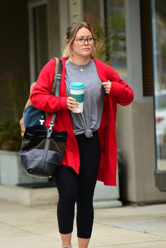 HILARY DUFF Heading to a Gym in Los Angeles 05/12/2018