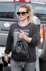 HILARY DUFF Leaves a Gym in Los Angeles 05/26/2018