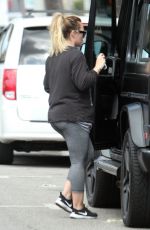 HILARY DUFF Leaves a Gym in Los Angeles 05/26/2018