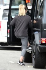 HILARY DUFF Leaves a Gym in Los Angeles 05/26/2018