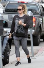 HILARY DUFF Leaves a Gym in Los Angeles 05/26/2018