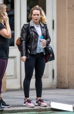 HILARY DUFF Leaves a Gym in New York 05/18/2018