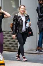 HILARY DUFF Leaves a Gym in New York 05/18/2018