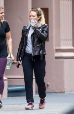 HILARY DUFF Leaves a Gym in New York 05/18/2018