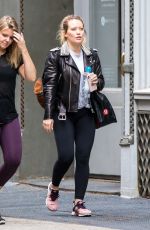 HILARY DUFF Leaves a Gym in New York 05/18/2018