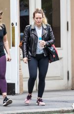 HILARY DUFF Leaves a Gym in New York 05/18/2018