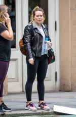 HILARY DUFF Leaves a Gym in New York 05/18/2018