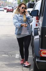 HILARY DUFF Out and About in New York 05/29/2018