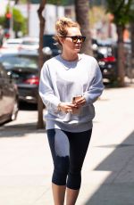 HILARY DUFF Out for a Coffee in Studio City 05/28/2018