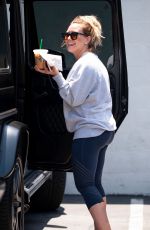 HILARY DUFF Out for a Coffee in Studio City 05/28/2018