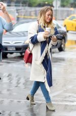 HILARY DUFF Out for Coffee in New York 05/19/2018