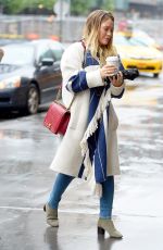 HILARY DUFF Out for Coffee in New York 05/19/2018