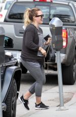 HILARY DUFF Out for Lunch in Los Angeles 05/26/2018