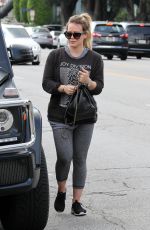 HILARY DUFF Out for Lunch in Los Angeles 05/26/2018