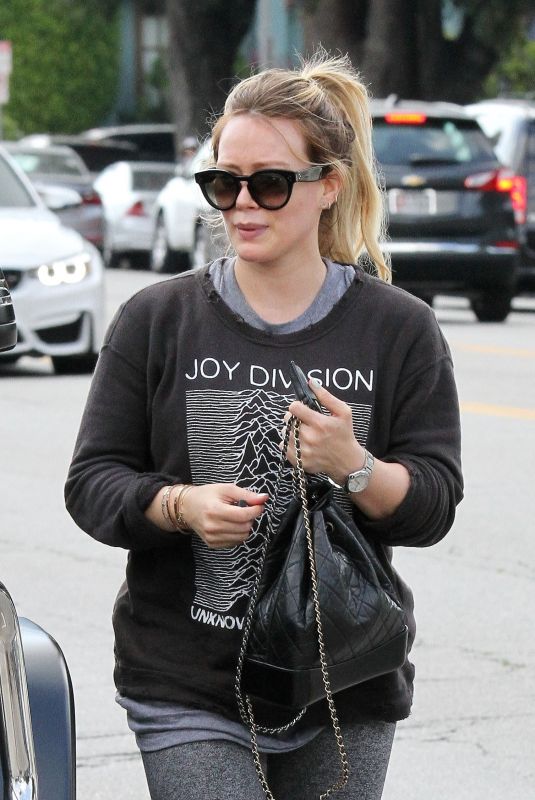 HILARY DUFF Out for Lunch in Los Angeles 05/26/2018