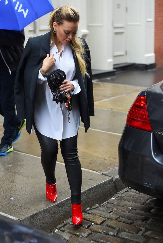HILARY DUFF Out in New York 05/19/2018