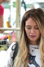 HILARY DUFF Shopping at Farmers Market in Studio City 04/29/2018