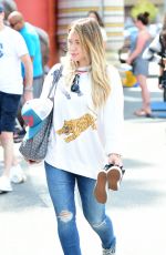 HILARY DUFF Shopping at Farmers Market in Studio City 04/29/2018