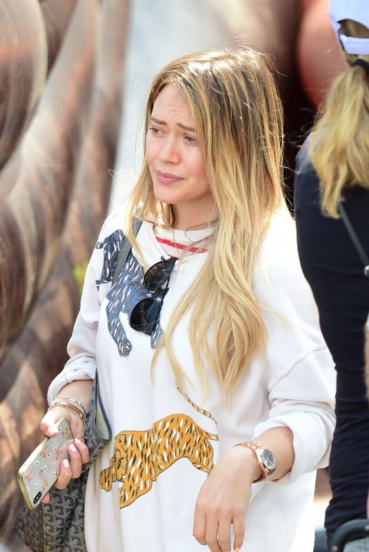 HILARY DUFF Shopping at Farmers Market in Studio City 04/29/2018