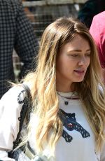 HILARY DUFF Shopping at Farmers Market in Studio City 04/29/2018