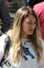 HILARY DUFF Shopping at Farmers Market in Studio City 04/29/2018