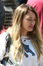 HILARY DUFF Shopping at Farmers Market in Studio City 04/29/2018