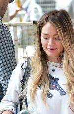 HILARY DUFF Shopping at Farmers Market in Studio City 04/29/2018