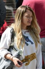 HILARY DUFF Shopping at Farmers Market in Studio City 04/29/2018