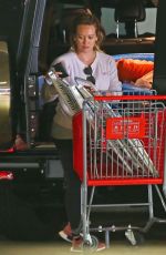 HILARY DUFF Shopping for Beach Toys at Target in Los Angeles 05/29/2018