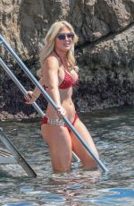 HOFIT GOLAN in Red Bikini at Eden Roc Hotel in Antibes 05/16/2018