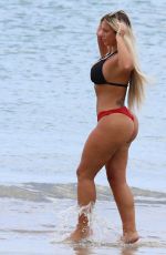 HOLLY HAGAN in Bikini at a Beach in St Lucia 05/16/2018