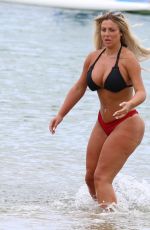 HOLLY HAGAN in Bikini at a Beach in St Lucia 05/16/2018
