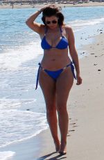IMOGEN THOMAS in Bikini on the Beach in Marbella 05/24/2018