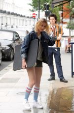 IMOGEN WATERHOUSE on the Set of Rain Stops Play in London 05/22/2018