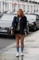 IMOGEN WATERHOUSE on the Set of Rain Stops Play in London 05/22/2018
