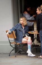 IMOGEN WATERHOUSE on the Set of Rain Stops Play in London 05/22/2018